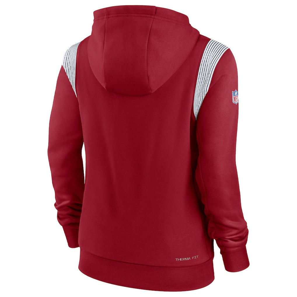 Arizona Cardinals Nike Women's Sideline Stack Performance Pullover Hoodie