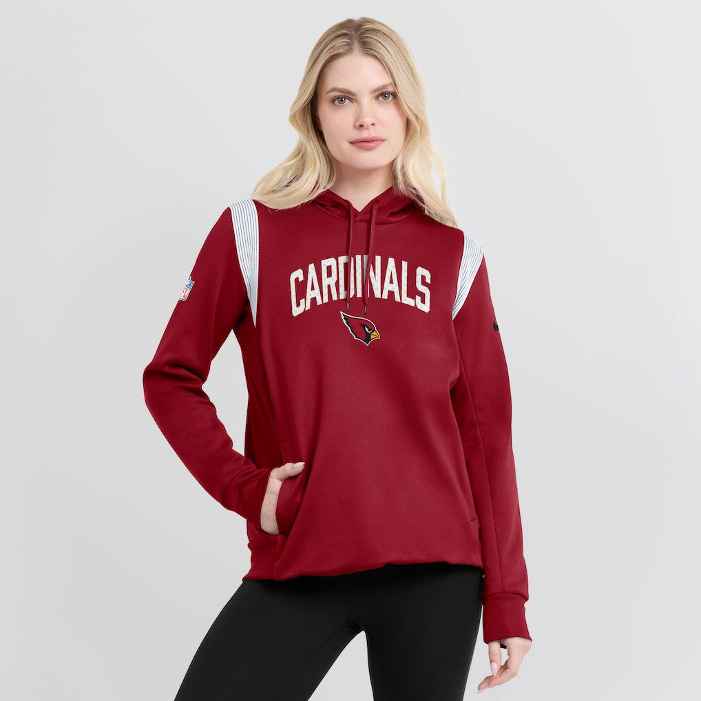 Arizona Cardinals Nike Women's Sideline Stack Performance Pullover Hoodie