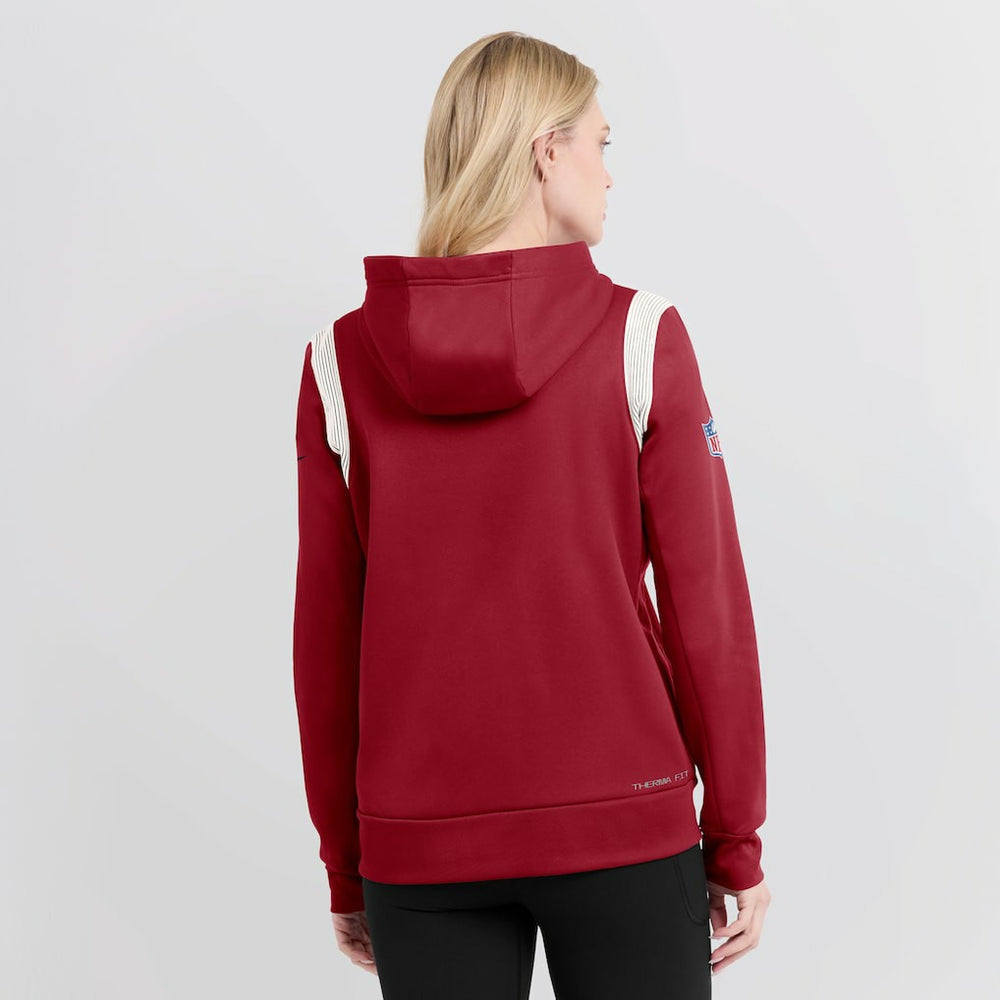 Arizona Cardinals Nike Women's Sideline Stack Performance Pullover Hoodie