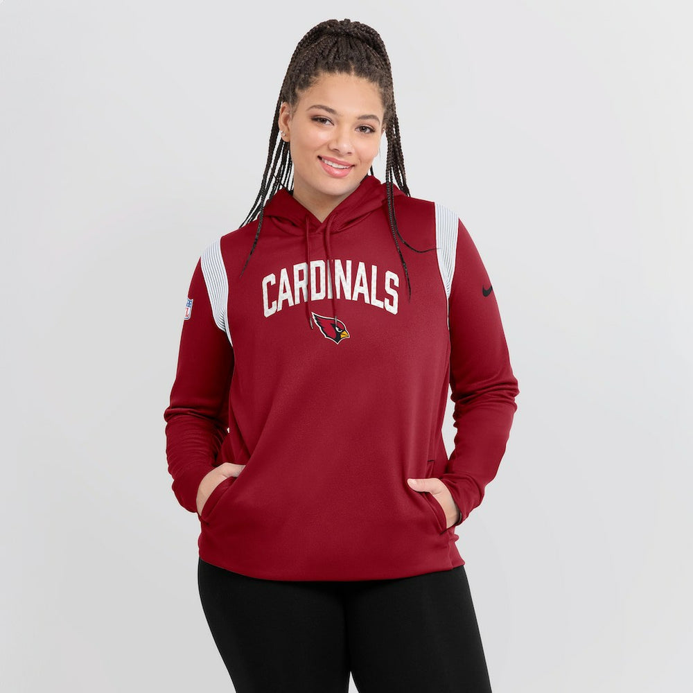 Arizona Cardinals Nike Women's Sideline Stack Performance Pullover Hoodie