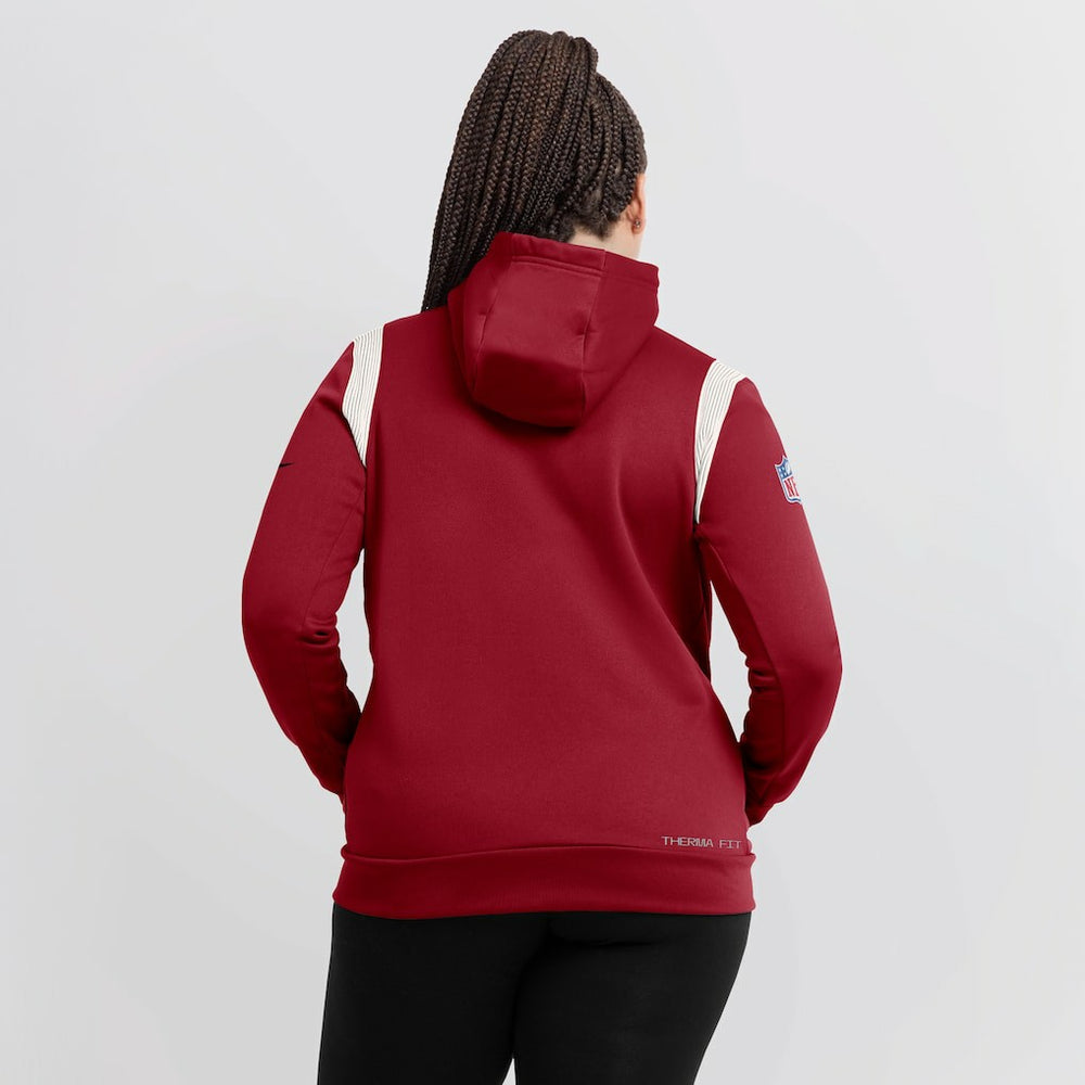 Arizona Cardinals Nike Women's Sideline Stack Performance Pullover Hoodie