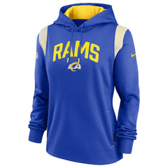 Los Angeles Rams Nike Women's Sideline Stack Performance Pullover Hoodie