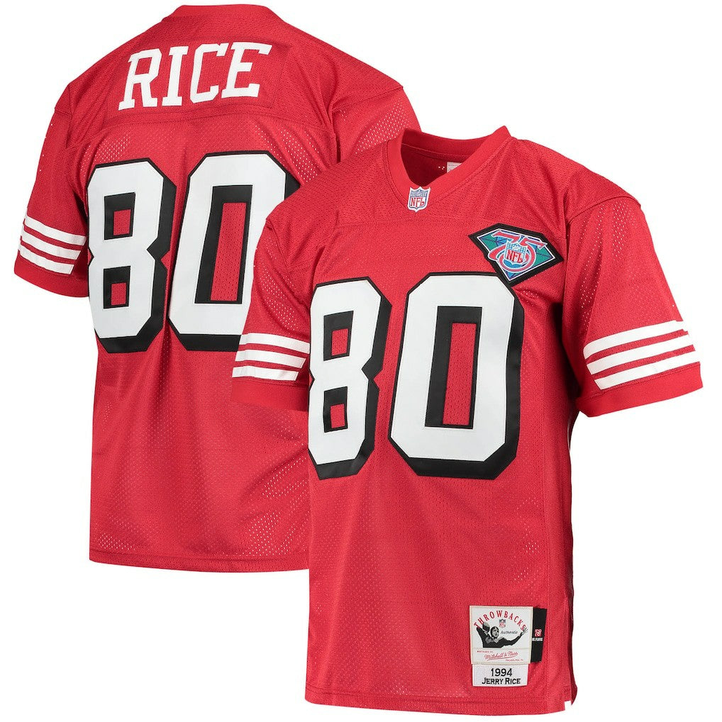 San Francisco 49ers Mitchell & Ness Jerry Rice  1994 Authentic Throwback Retired Player Jersey