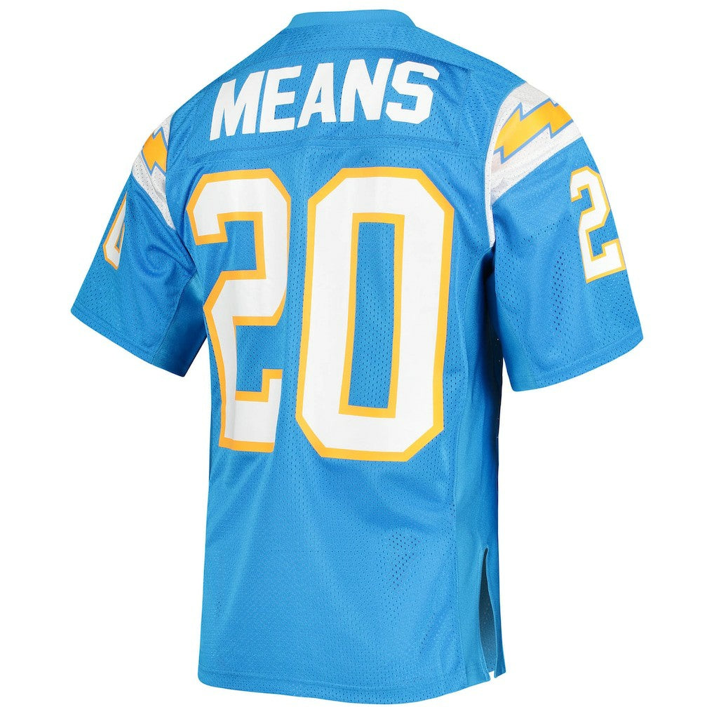 Los Angeles Chargers Mitchell & Ness Natrone Means  1994 Authentic Throwback Retired Player Jersey