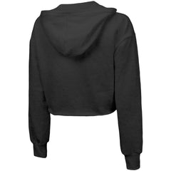 Brooklyn Nets Majestic Threads Women's Repeat Cropped Tri-Blend Pullover Hoodie Online