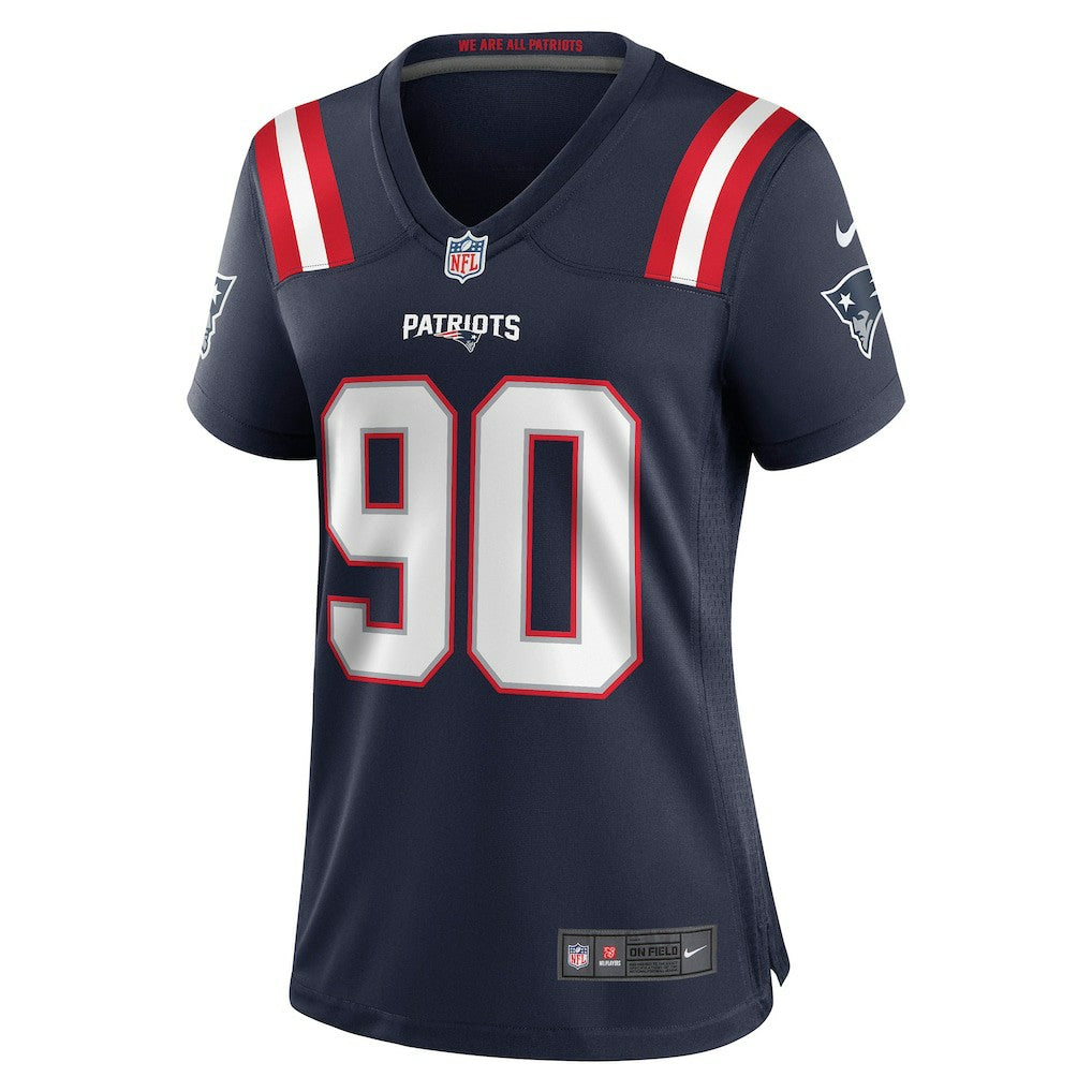 New England Patriots Nike Christian Barmore  Women's Game Jersey