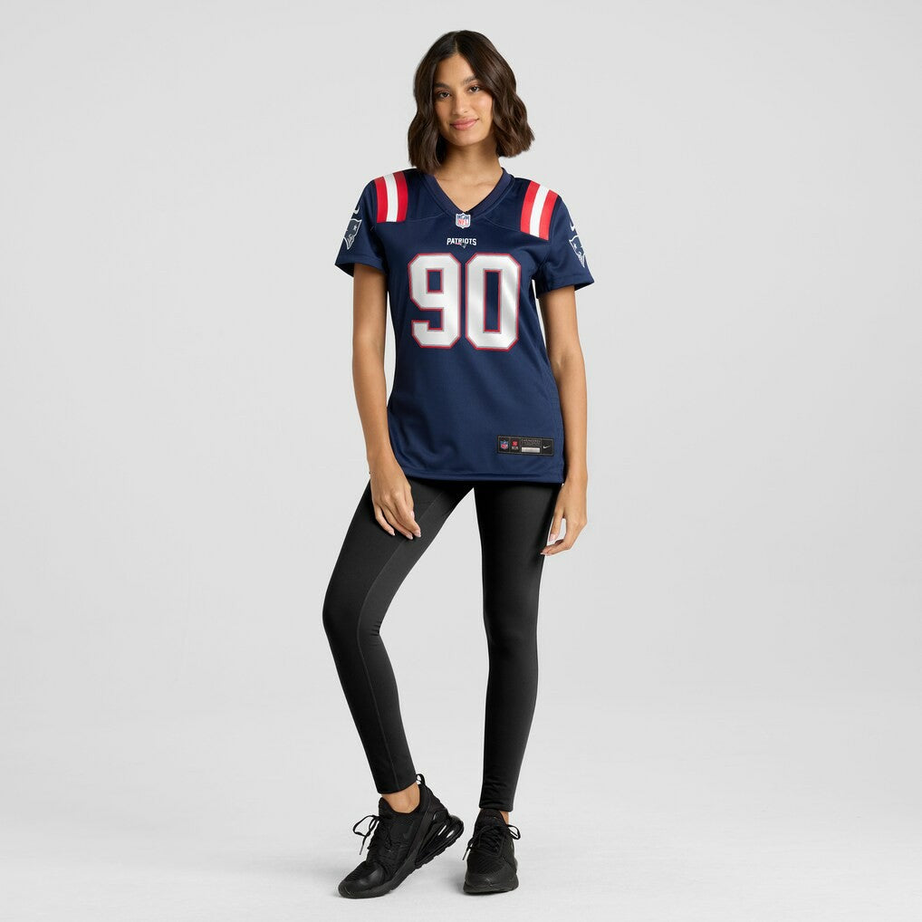 New England Patriots Nike Christian Barmore  Women's Game Jersey