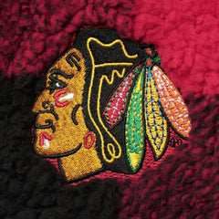 Chicago Blackhawks G-III 4Her by Carl Banks Women's Plaid Sherpa Quarter-Zip Jacket For Sale