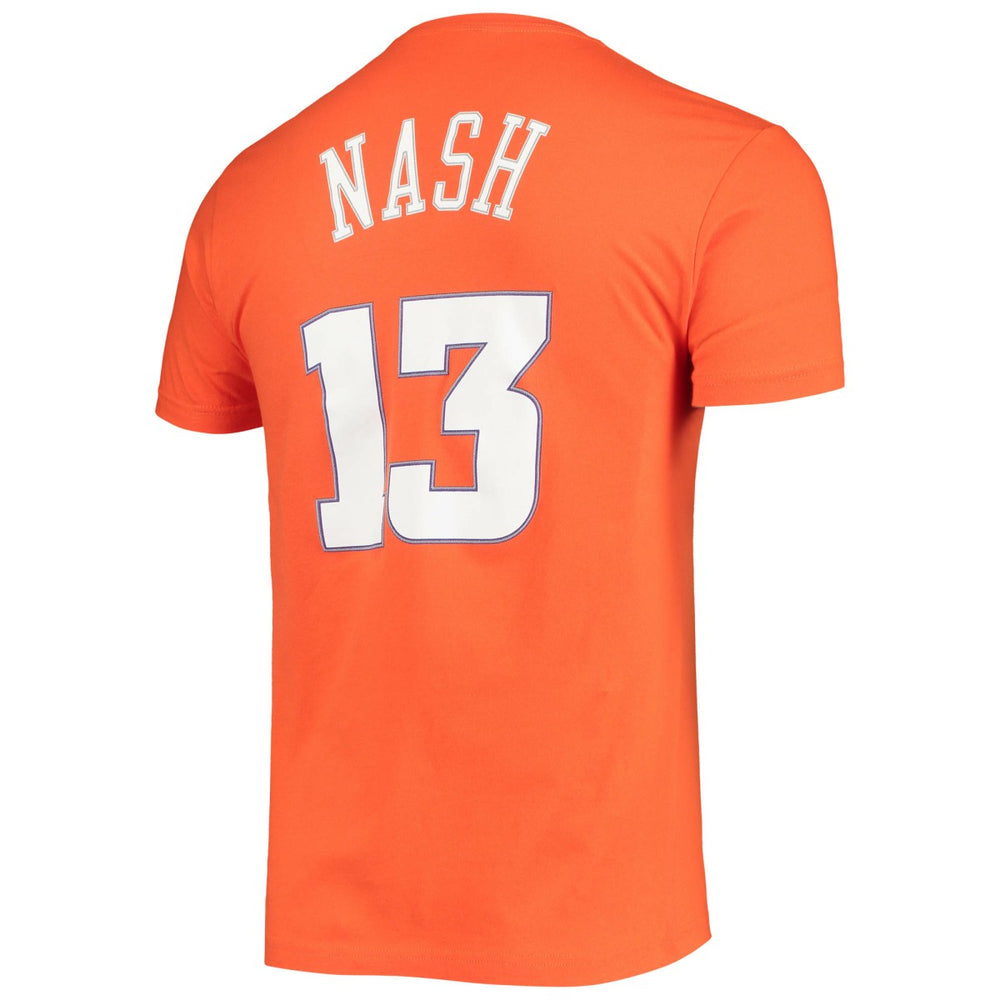 Steve Nash Phoenix Suns Hardwood Classics Stitch Name & Number T-Shirt On Sale