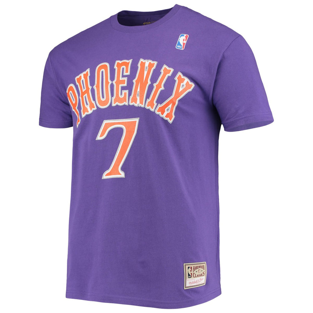 Kevin Johnson Phoenix Suns Hardwood Classics Stitch Name & Number T-Shirt Online