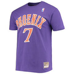 Kevin Johnson Phoenix Suns Hardwood Classics Stitch Name & Number T-Shirt Online