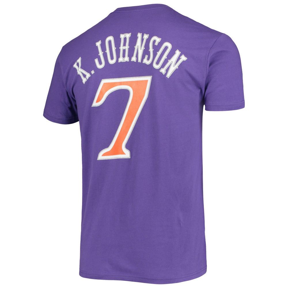 Kevin Johnson Phoenix Suns Hardwood Classics Stitch Name & Number T-Shirt Online