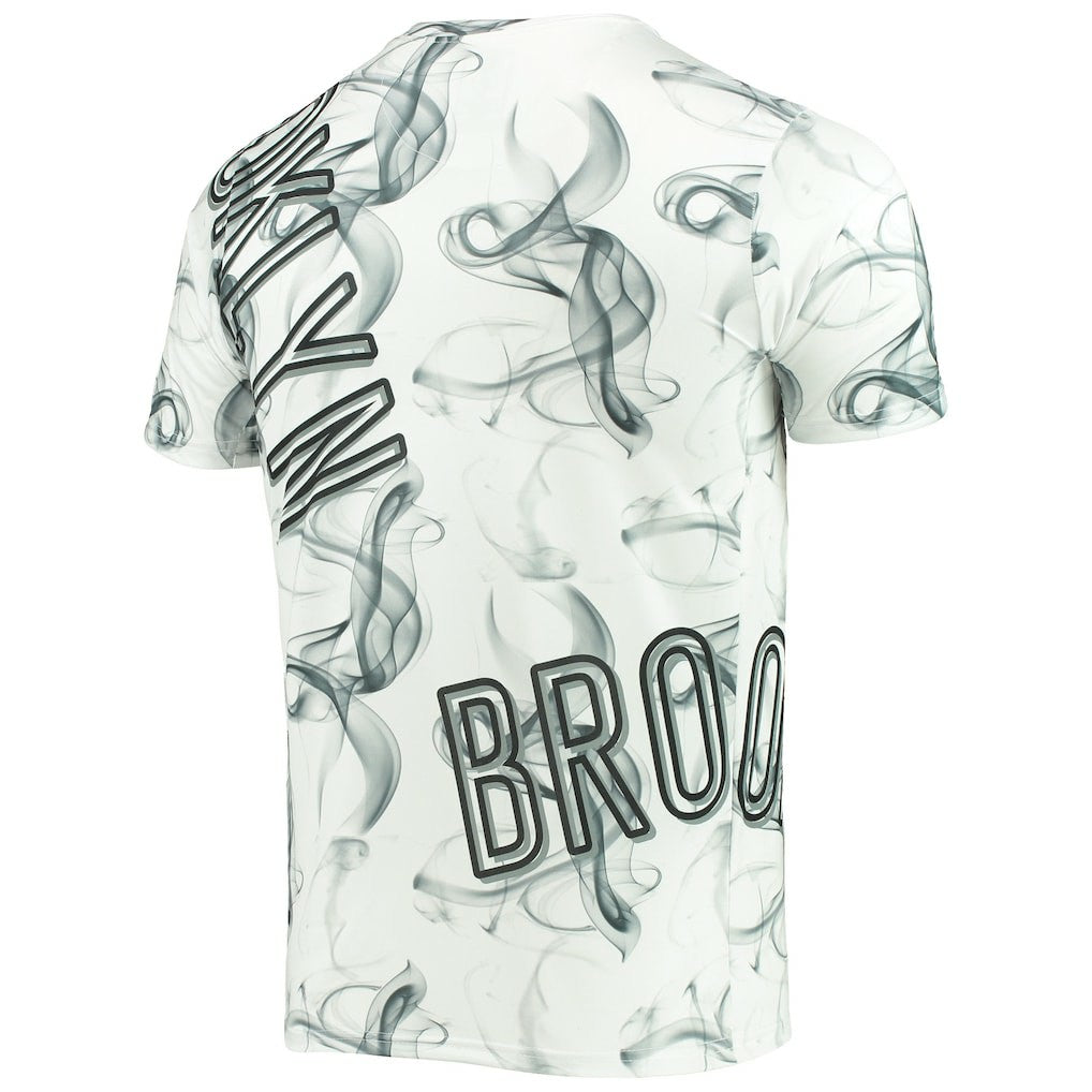 Brooklyn Nets FISLL Asymmetric Bold Smoke T-Shirt Discount
