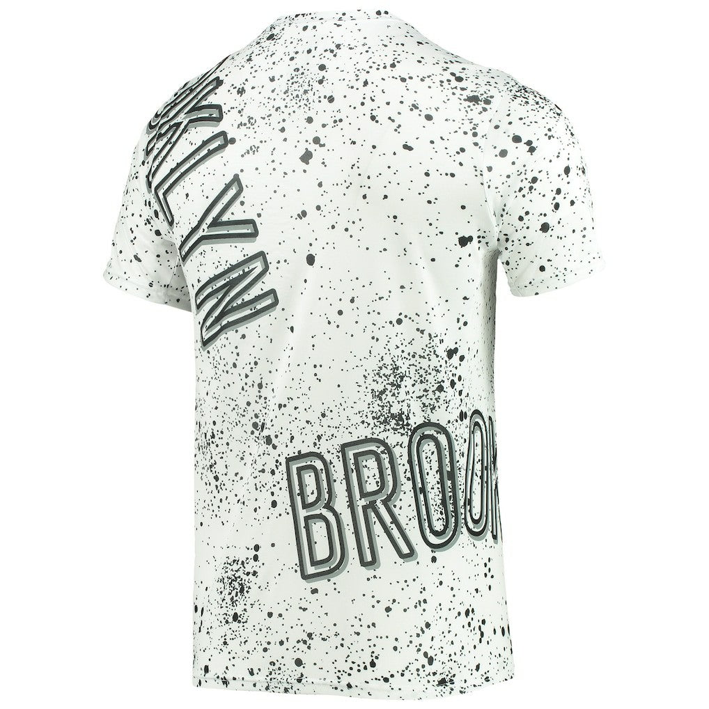 Brooklyn Nets FISLL Gold Foil Splatter Print T-Shirt Outlet