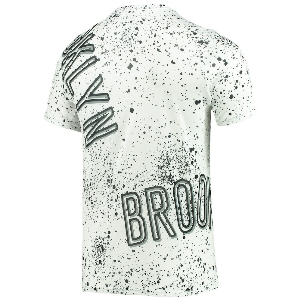 Brooklyn Nets FISLL Gold Foil Splatter Print T-Shirt Outlet