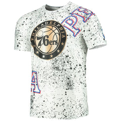 Philadelphia 76ers FISLL Gold Foil Splatter Print T-Shirt Online