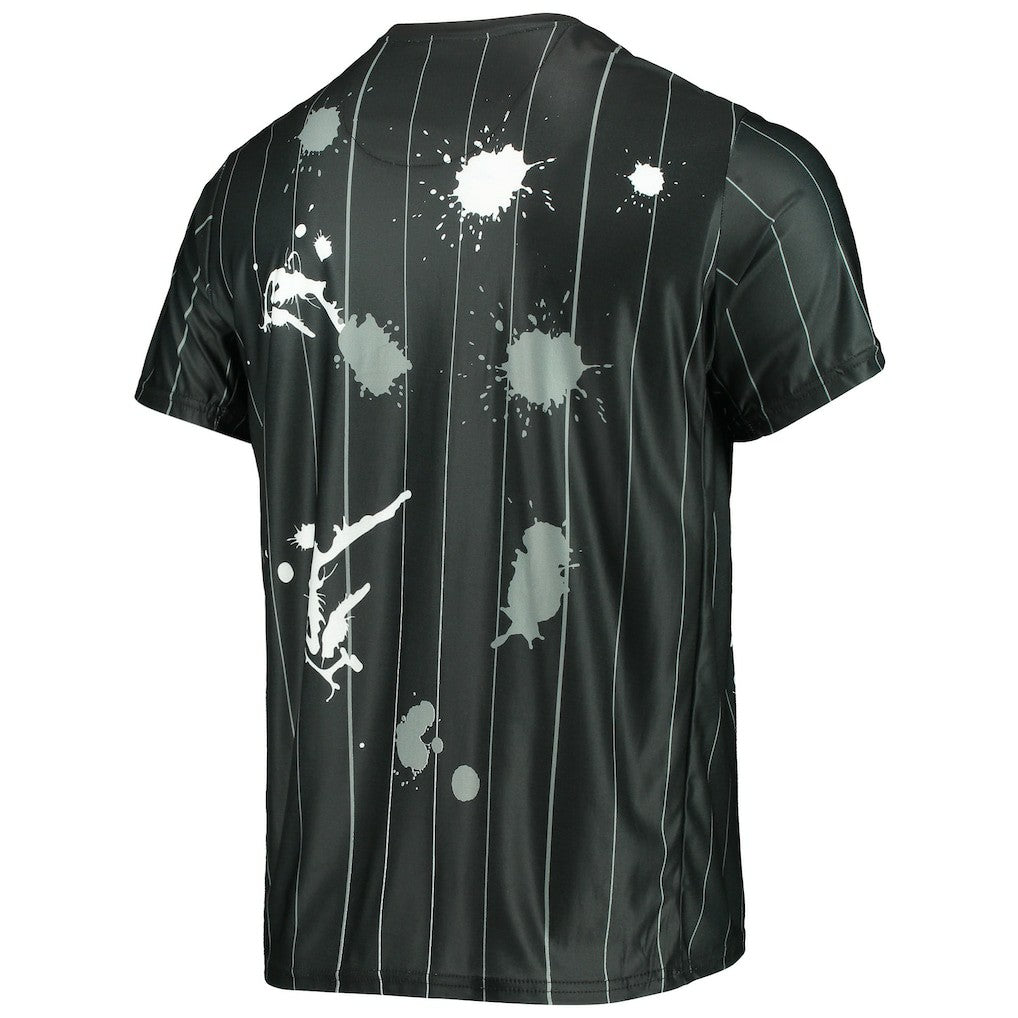 Brooklyn Nets FISLL Striped Splatter T-Shirt New
