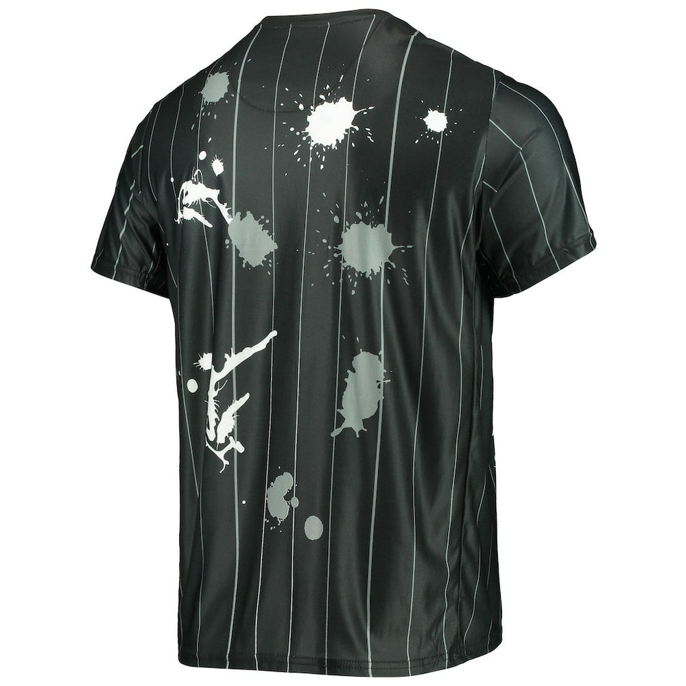 Brooklyn Nets FISLL Striped Splatter T-Shirt New