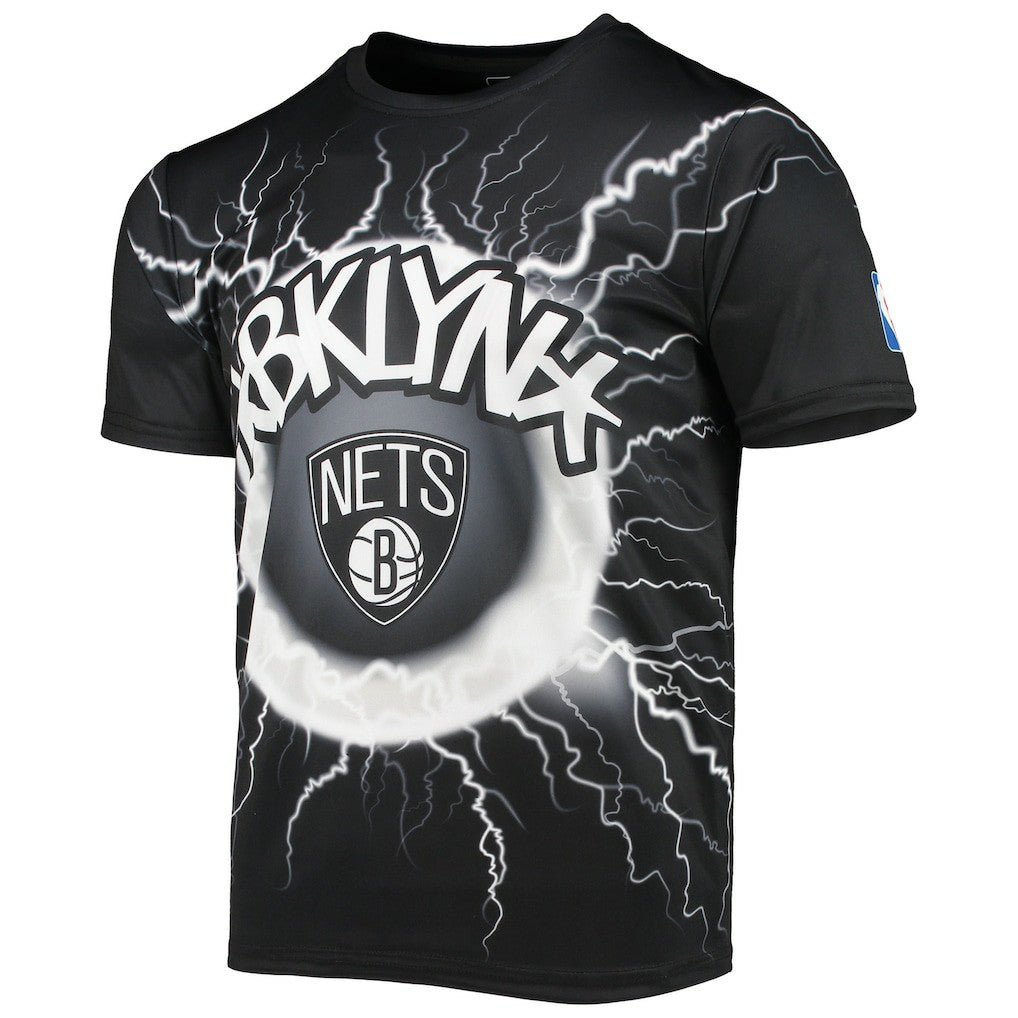 Brooklyn Nets FISLL Tornado Bolt T-Shirt Discount