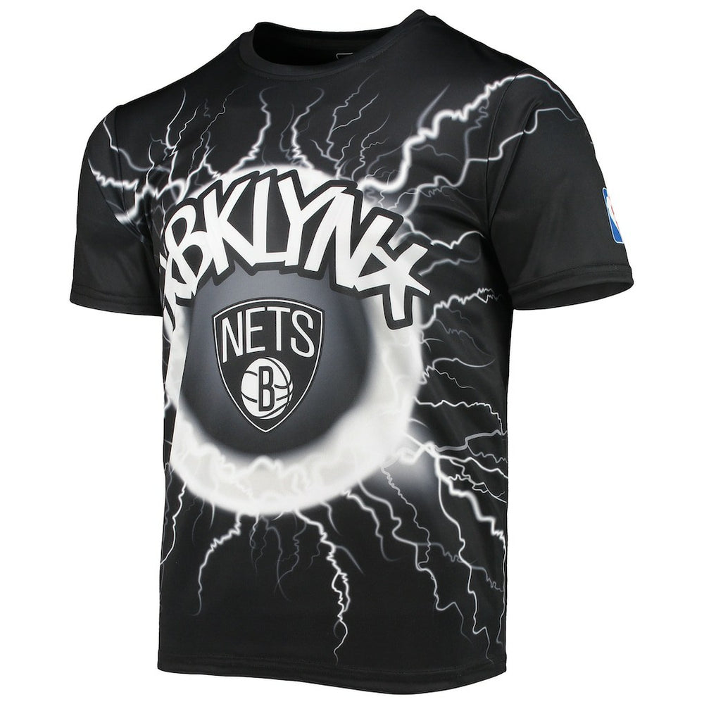 Brooklyn Nets FISLL Tornado Bolt T-Shirt Discount