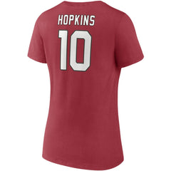 Arizona Cardinals Fanatics DeAndre Hopkins  Women's Player Icon Name & Number V-Neck T-Shirt