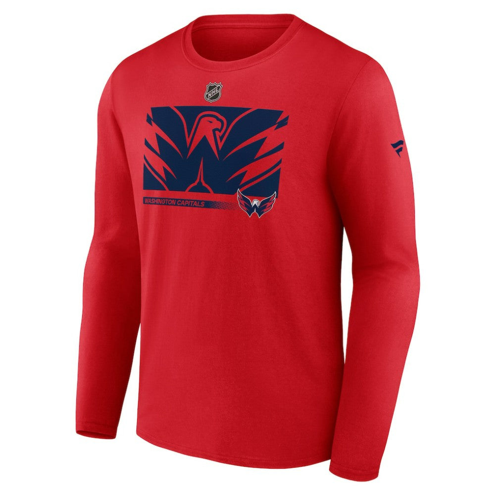 Washington Capitals Fanatics Authentic Pro Core Collection Secondary Long Sleeve T-Shirt Discount
