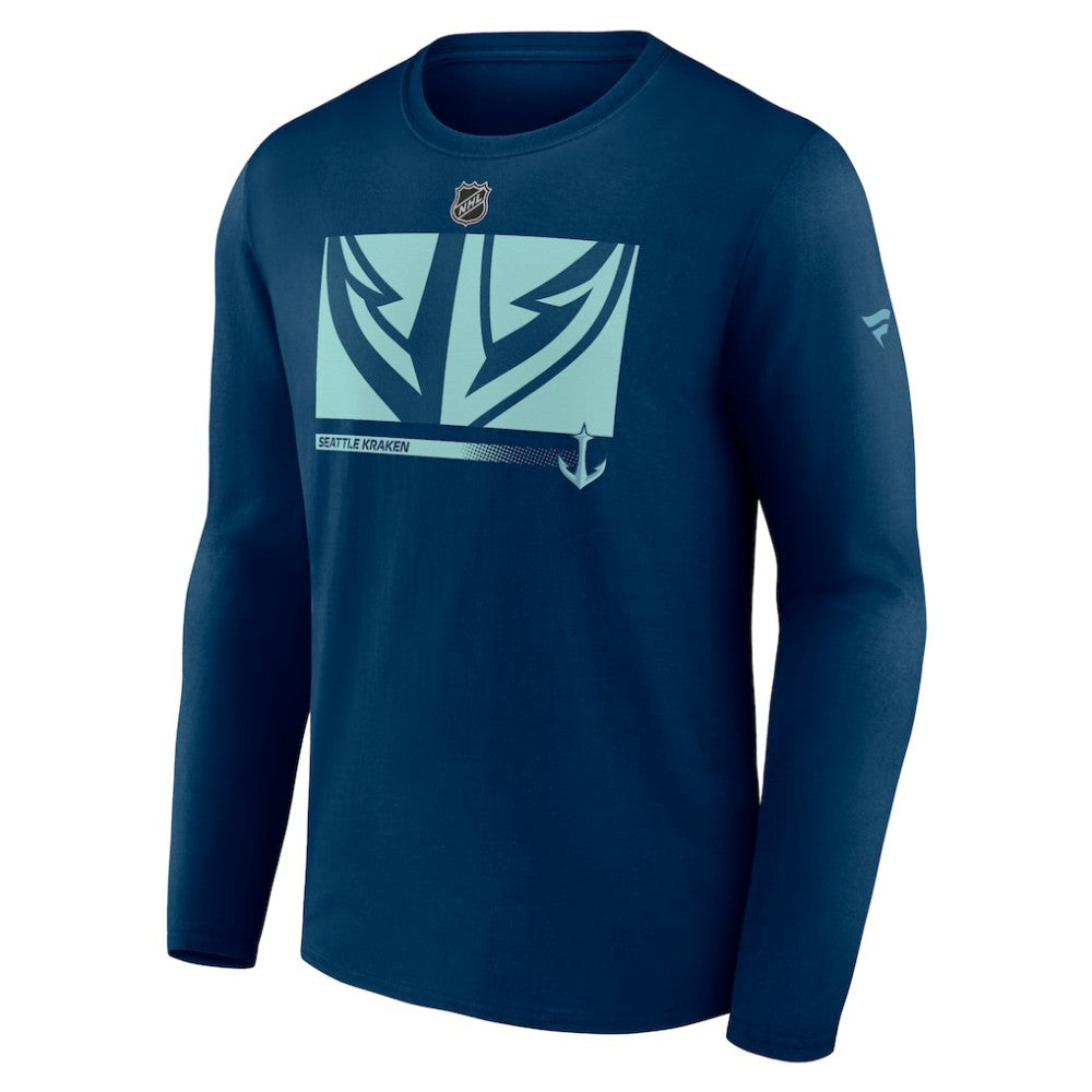 Seattle Kraken Fanatics Authentic Pro Core Collection Secondary Long Sleeve T-Shirt Sale
