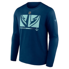 Seattle Kraken Fanatics Authentic Pro Core Collection Secondary Long Sleeve T-Shirt Sale