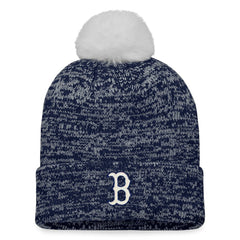 Boston Red Sox Fanatics Women's Iconic Cuffed Knit Hat with Pom | MLB New