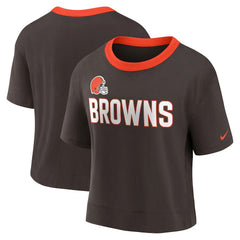 Cleveland Browns Nike Women's High Hip Fashion Cropped Top