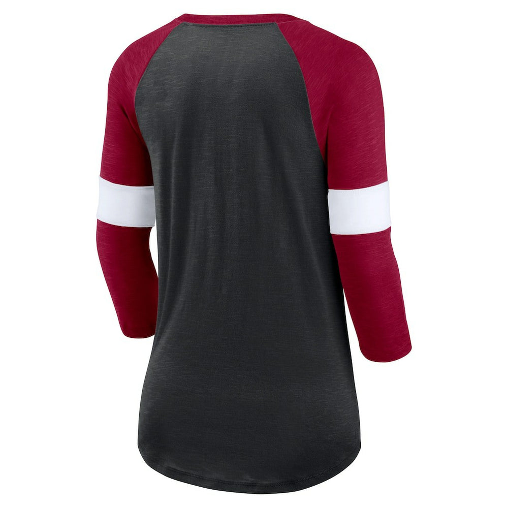 Washington Commanders Nike Women's Football Pride Raglan 3/4-Sleeve T-Shirt