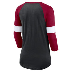 Washington Commanders Nike Women's Football Pride Raglan 3/4-Sleeve T-Shirt