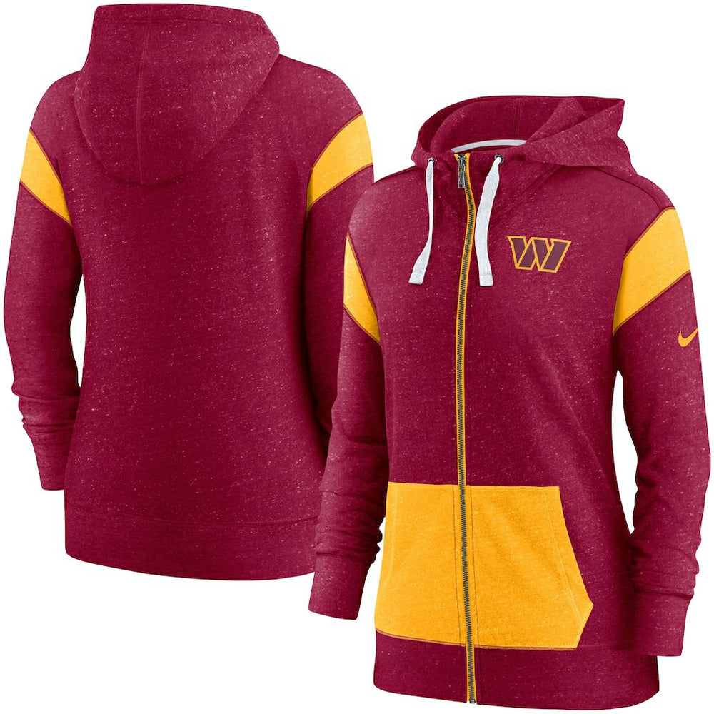 Washington Commanders Nike Women's Monaco Lightweight Full-Zip Hoodie