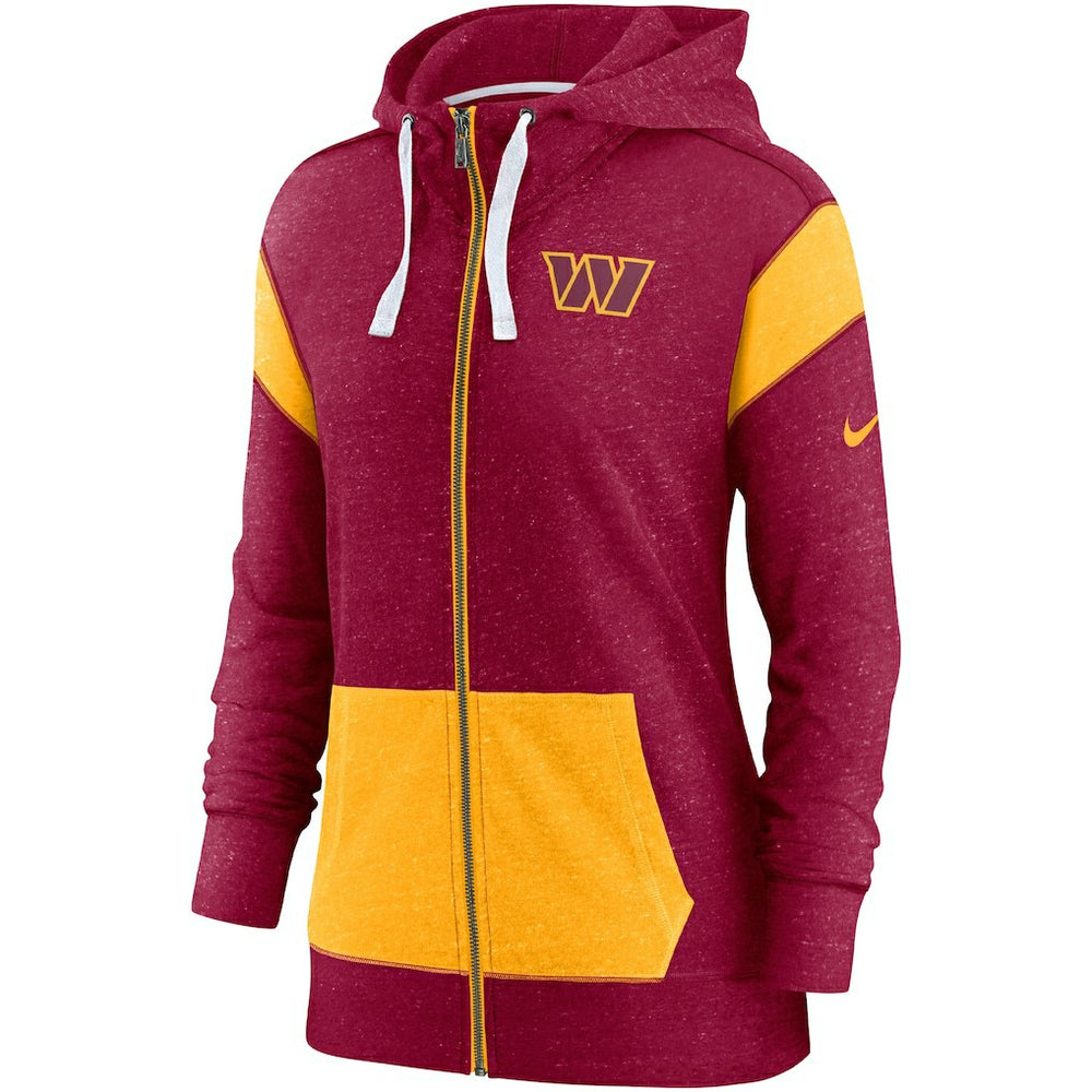 Washington Commanders Nike Women's Monaco Lightweight Full-Zip Hoodie