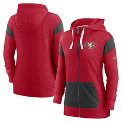 San Francisco 49ers Nike Women's Monaco Lightweight Full-Zip Hoodie