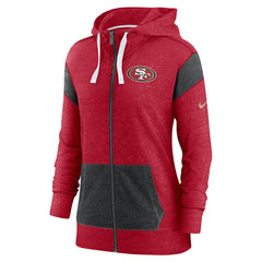 San Francisco 49ers Nike Women's Monaco Lightweight Full-Zip Hoodie