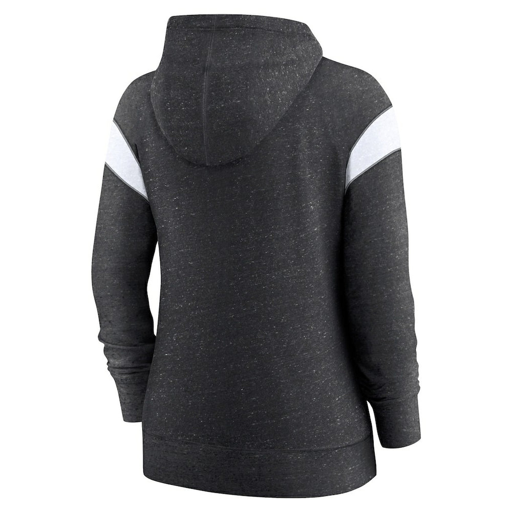 Las Vegas Raiders Nike Women's Plus Size Monaco Full-Zip Lightweight Hoodie