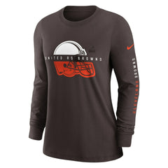 Cleveland Browns Nike Women's Prime Split Long Sleeve T-Shirt