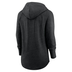 Las Vegas Raiders Nike Women's Minimal Statement Lightweight Raglan Funnel Neck Pullover Hoodie