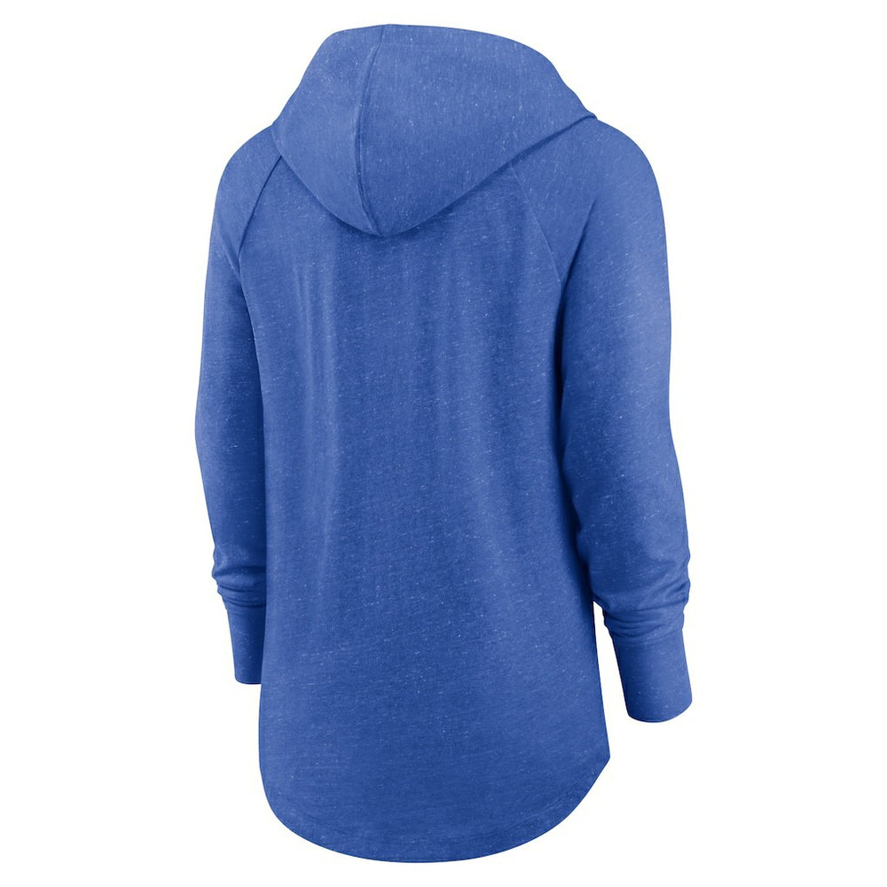 Los Angeles Rams Nike Women's Minimal Statement Lightweight Raglan Funnel Neck Pullover Hoodie