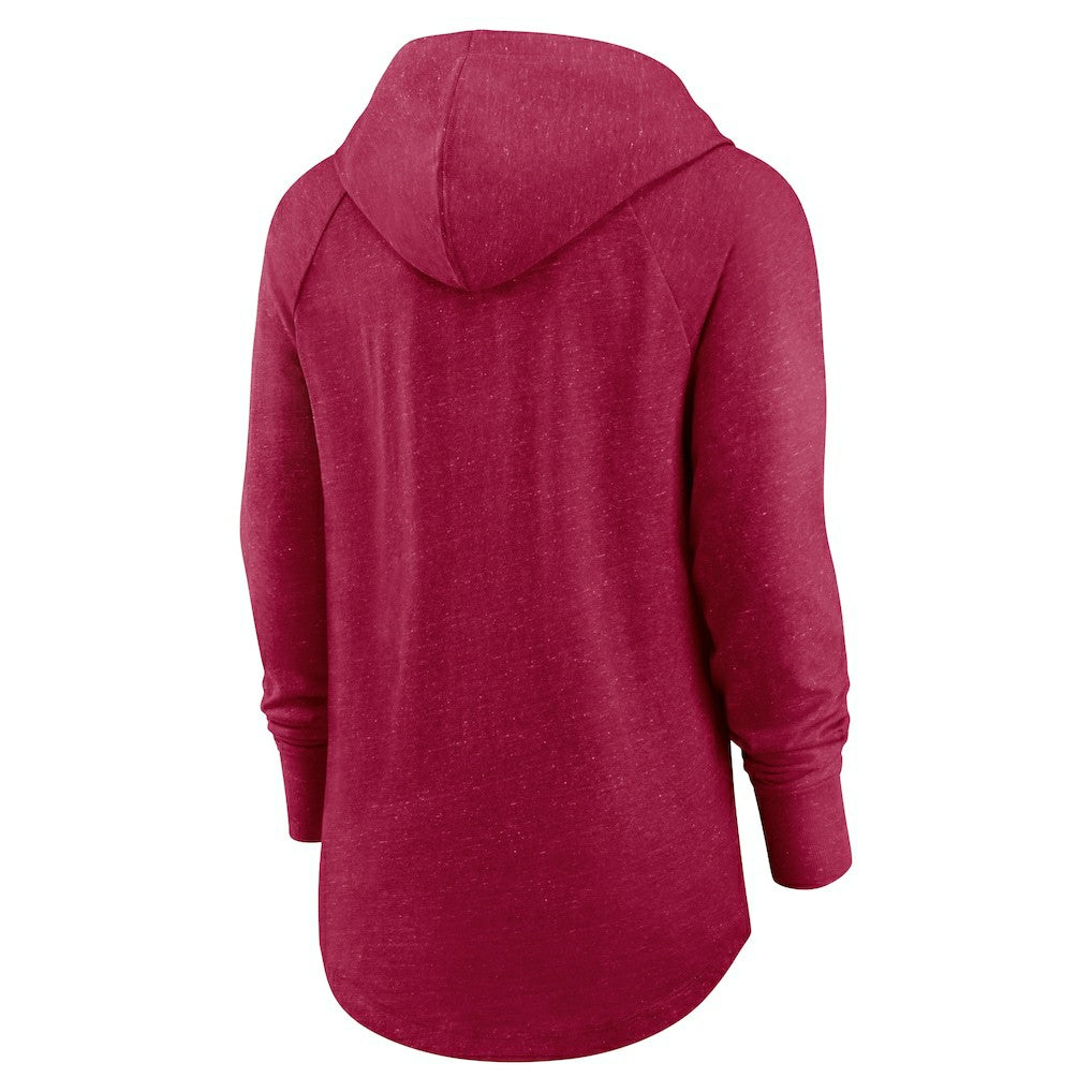 Washington Commanders Nike Women's Minimal Statement Lightweight Raglan Funnel Neck Pullover Hoodie