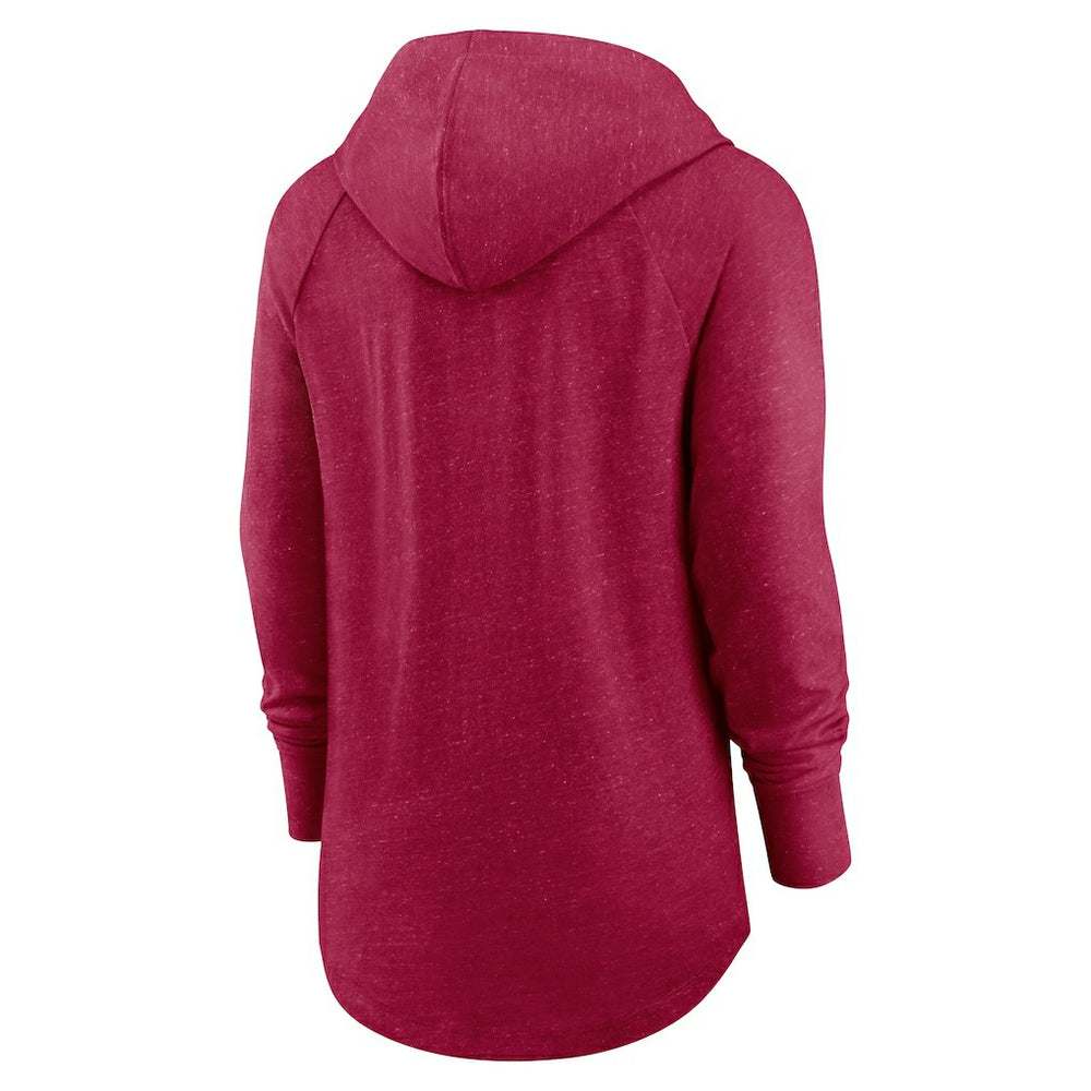 Washington Commanders Nike Women's Minimal Statement Lightweight Raglan Funnel Neck Pullover Hoodie