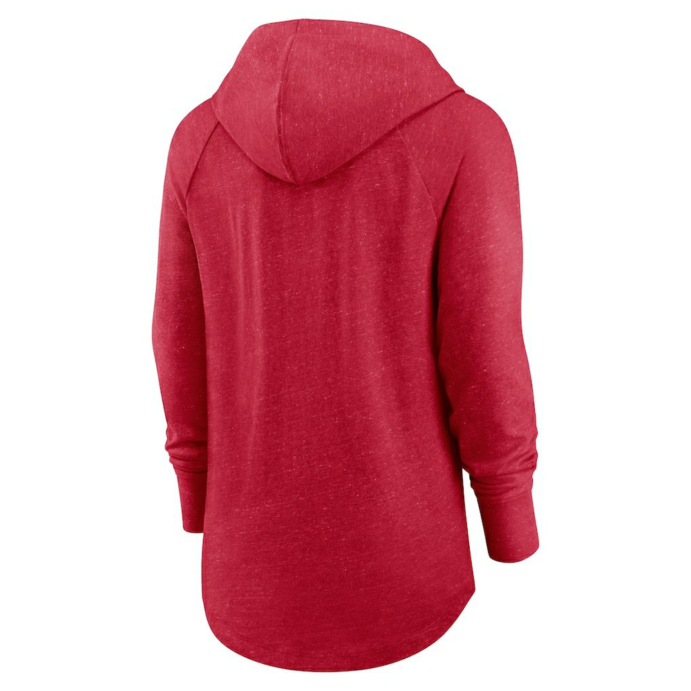 San Francisco 49ers Nike Women's Minimal Statement Lightweight Raglan Funnel Neck Pullover Hoodie