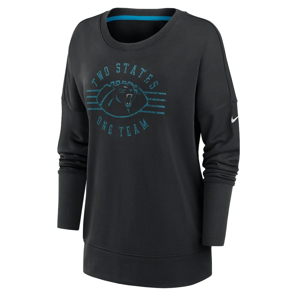 Carolina Panthers Nike Women's Rewind Playback Icon Performance Pullover Sweatshirt