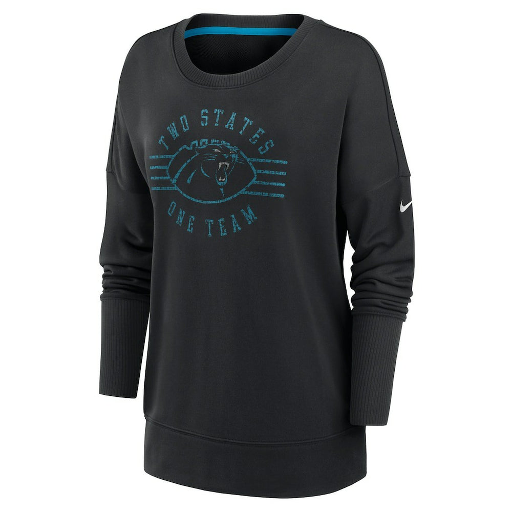 Carolina Panthers Nike Women's Rewind Playback Icon Performance Pullover Sweatshirt