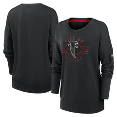 Atlanta Falcons Nike Women's Rewind Playback Icon Performance Pullover Sweatshirt