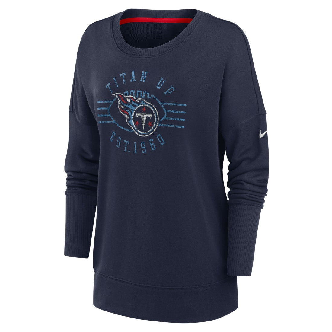 Tennessee Titans Nike Women's Rewind Playback Icon Performance Pullover Sweatshirt