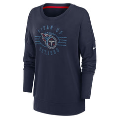 Tennessee Titans Nike Women's Rewind Playback Icon Performance Pullover Sweatshirt