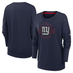 New York Giants Nike Women's Rewind Playback Icon Performance Pullover Sweatshirt