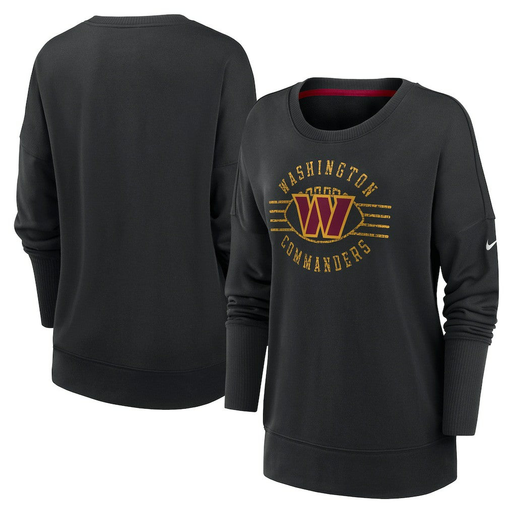 Washington Commanders Nike Women's Rewind Playback Icon Performance Pullover Sweatshirt
